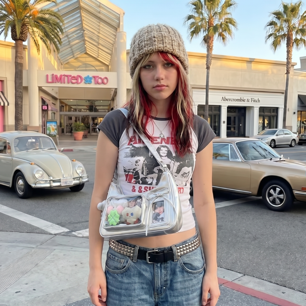Y2K Transparent Ita Bag