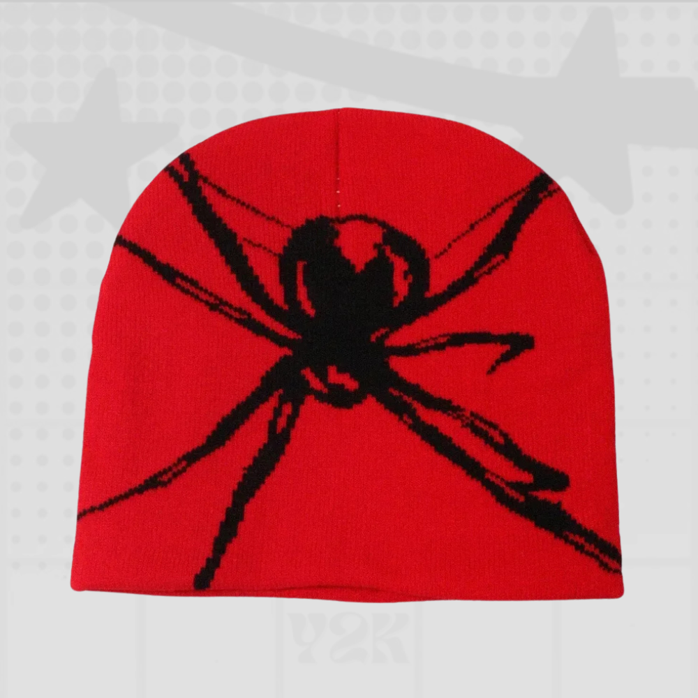Y2K Spider Knit Beanie