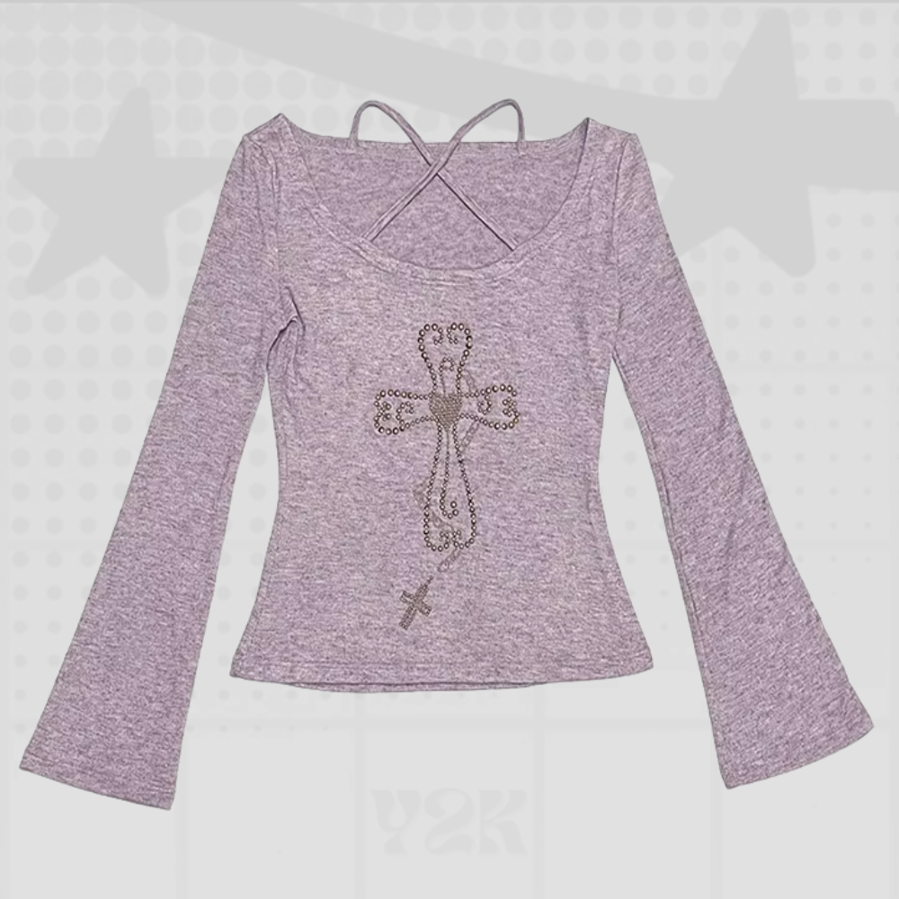 Cross Shirt Y2K