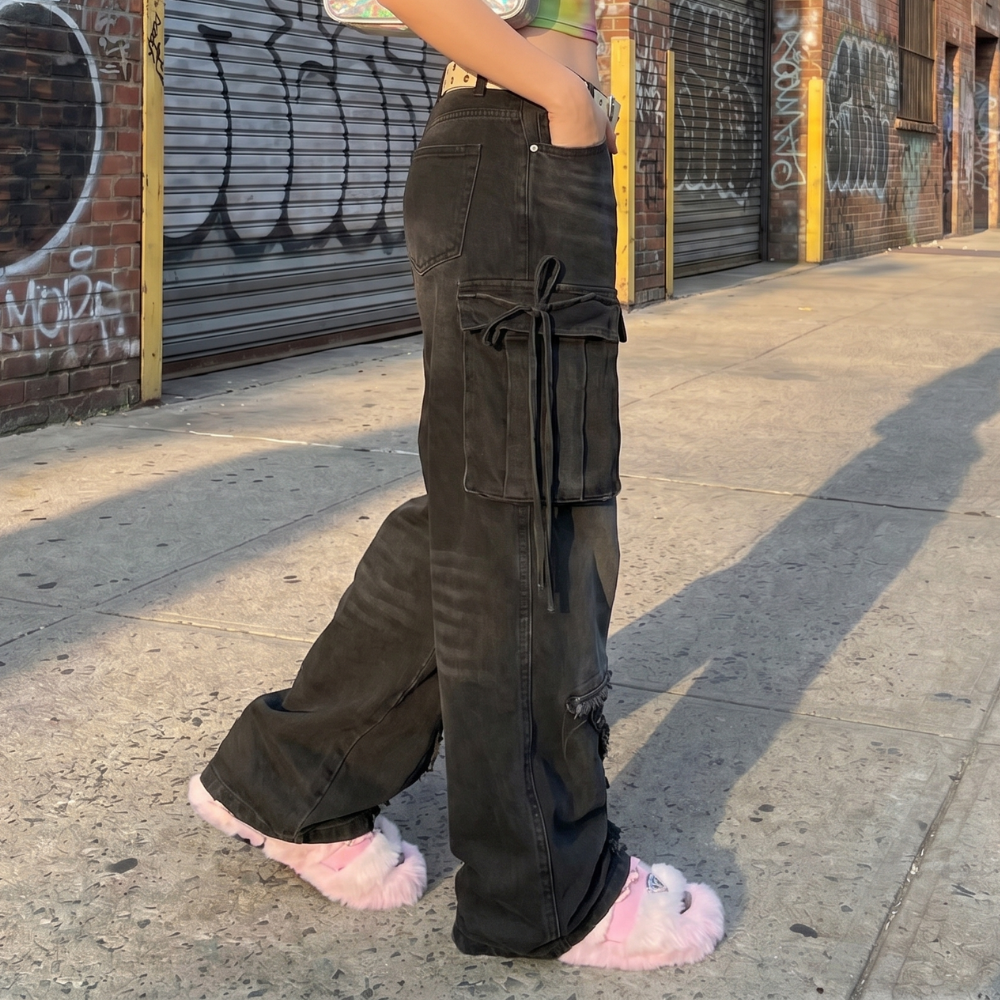 Women Y2K Cargo Jeans