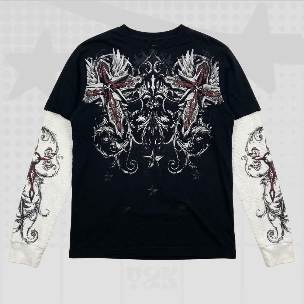 Grunge Y2K Long Sleeve Shirt