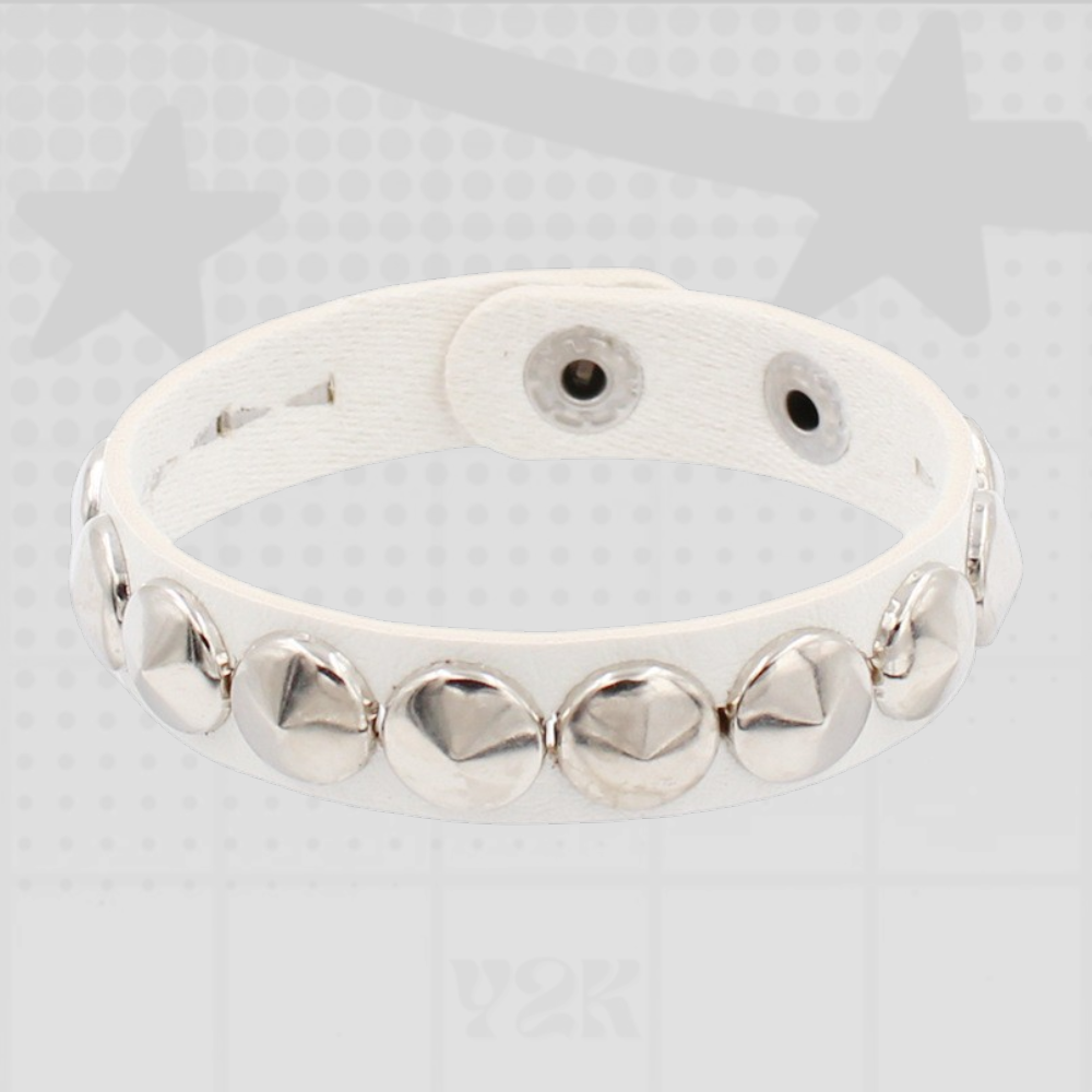 Punk Rivet Leather Bracelet
