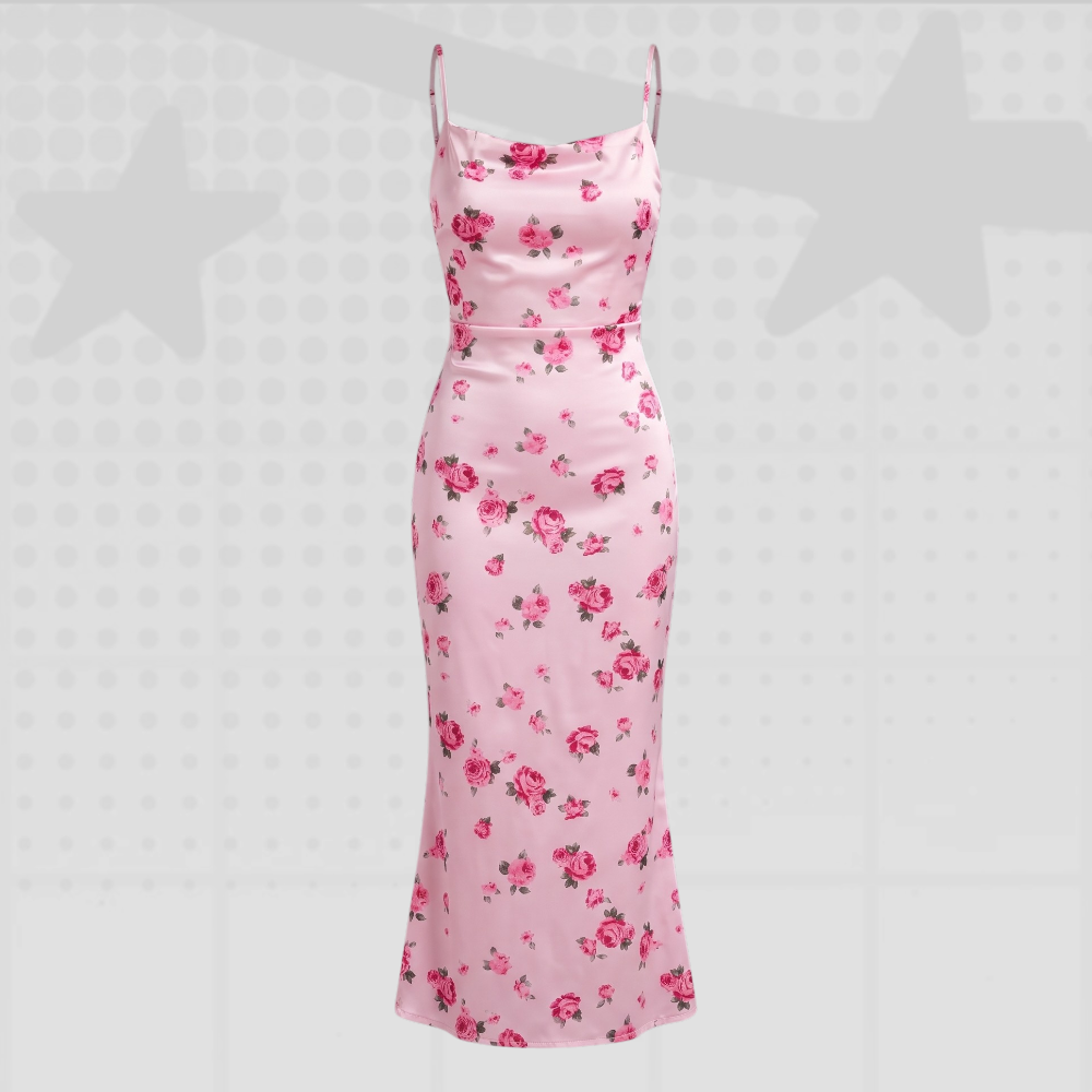 Y2K Floral Maxi Dress