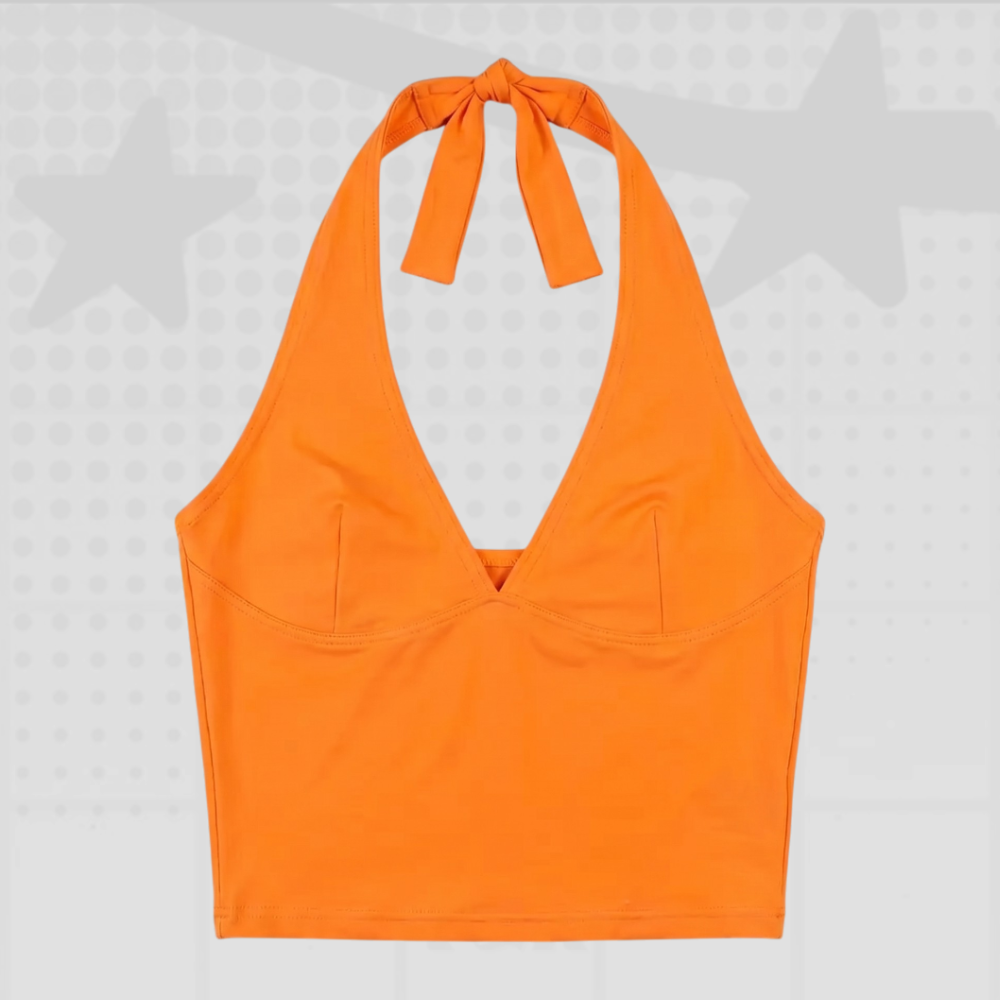 Y2K Halter Tank Top