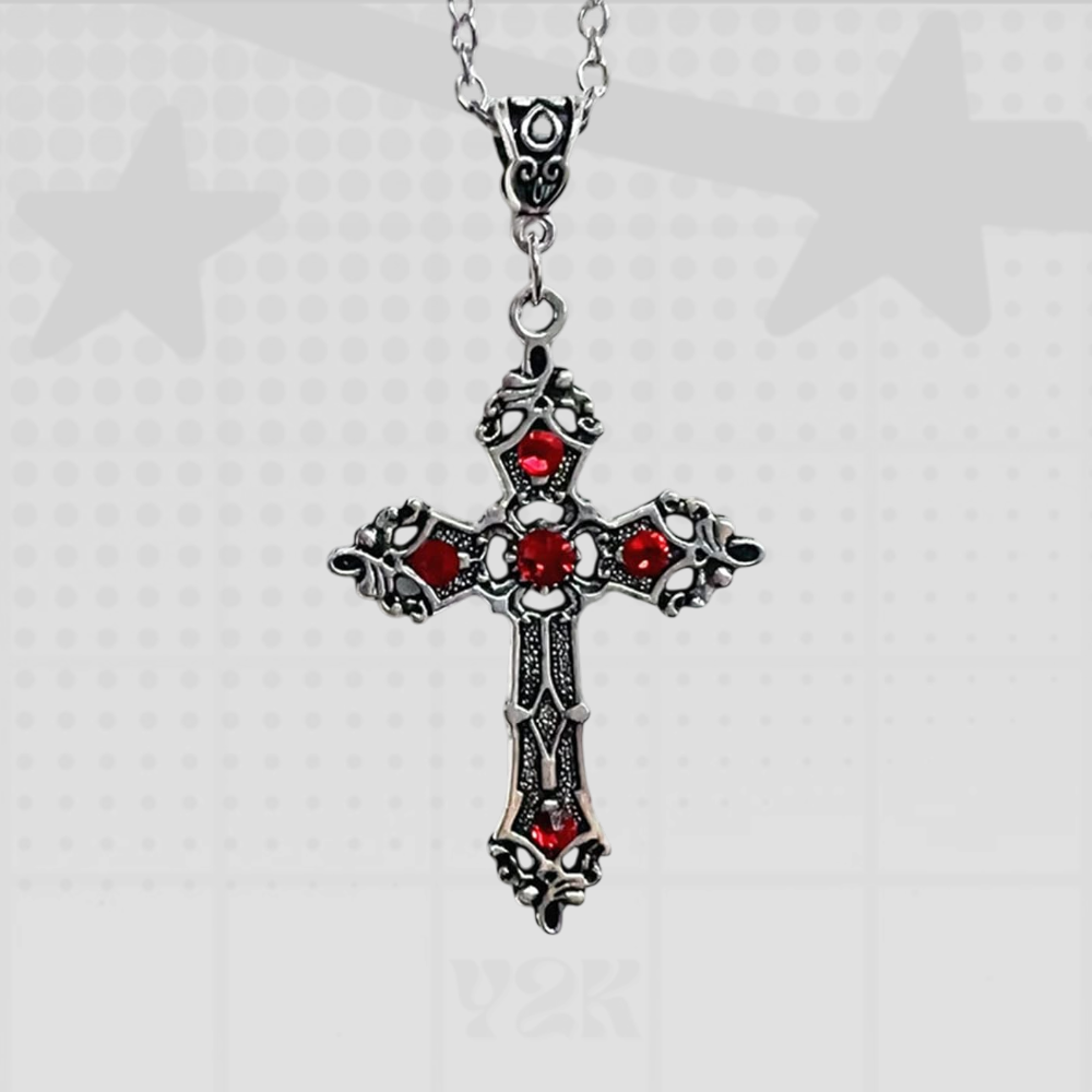 Y2K Cross Necklace
