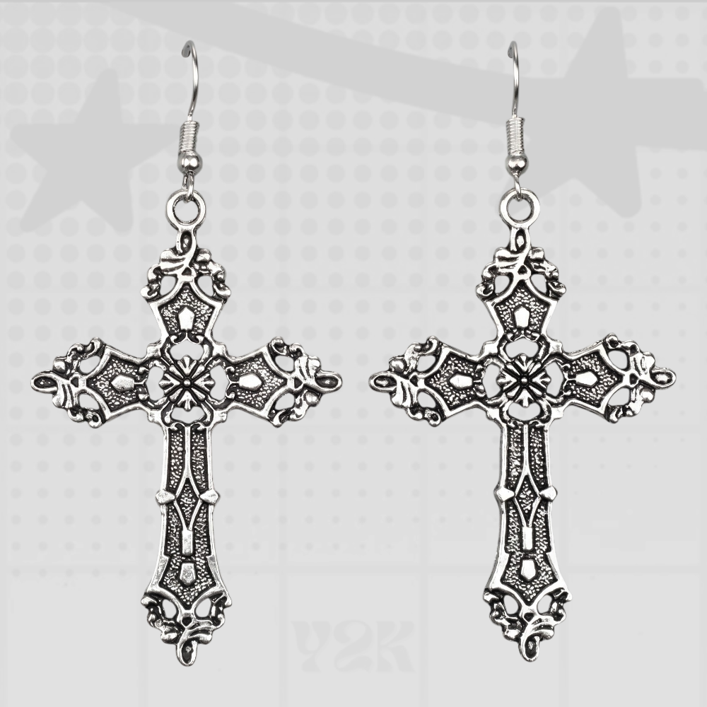 Y2k Cross Dangle Earrings