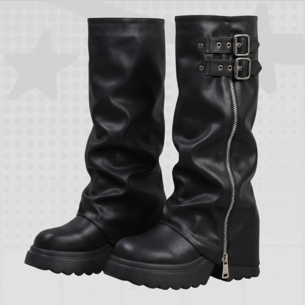 Punk Platform Knee-High Boots