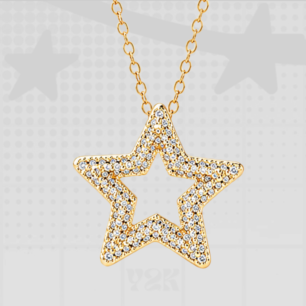 Star Zircon Pendant Necklace