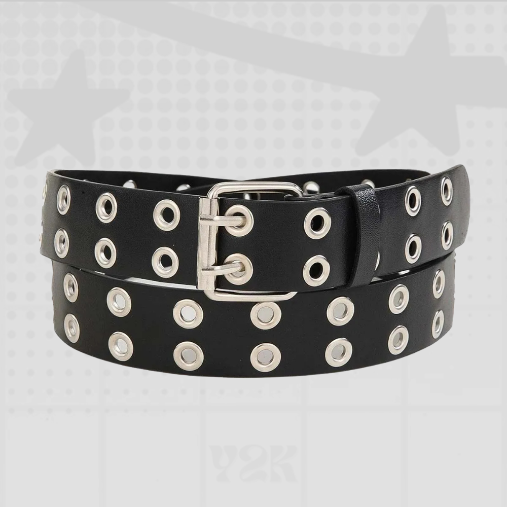Y2K Double Grommet Belt