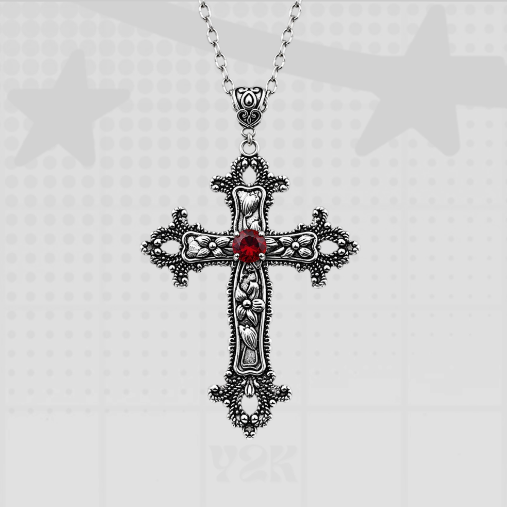 Cross Necklace Y2K