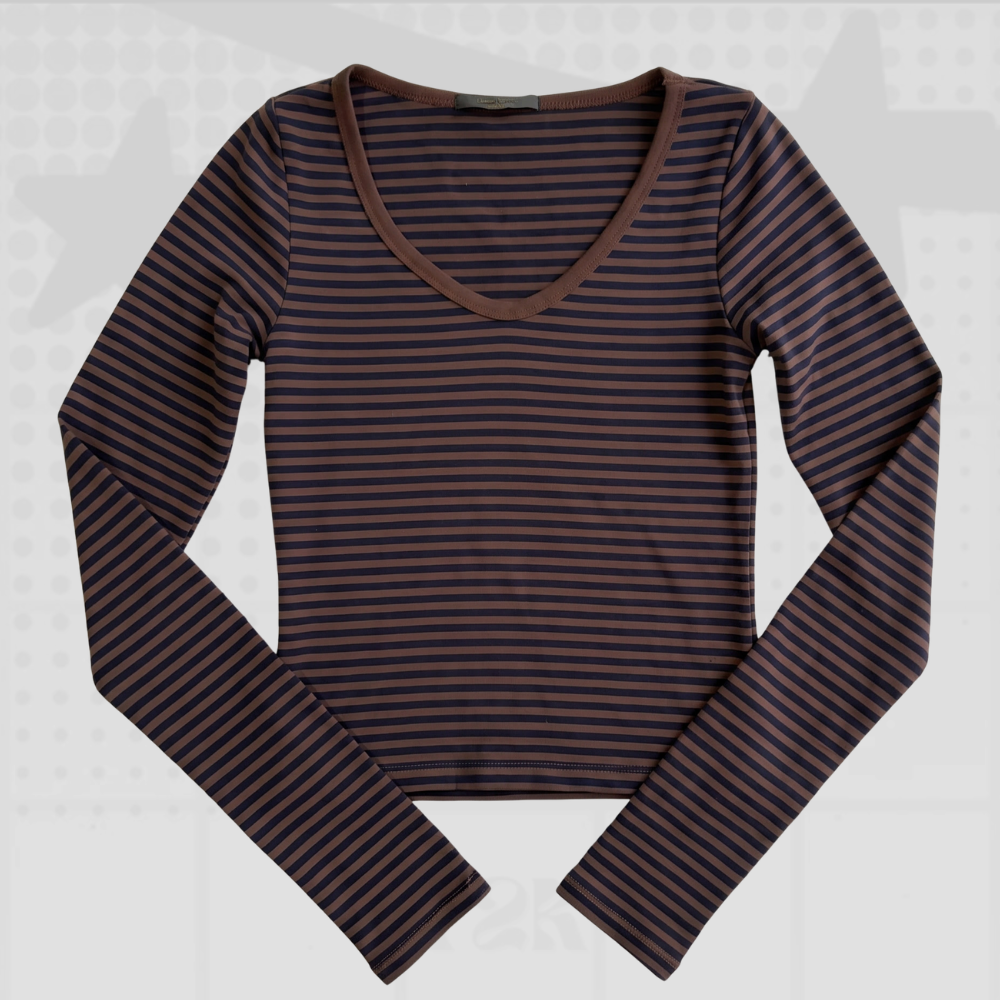 Striped Long Sleeve Top