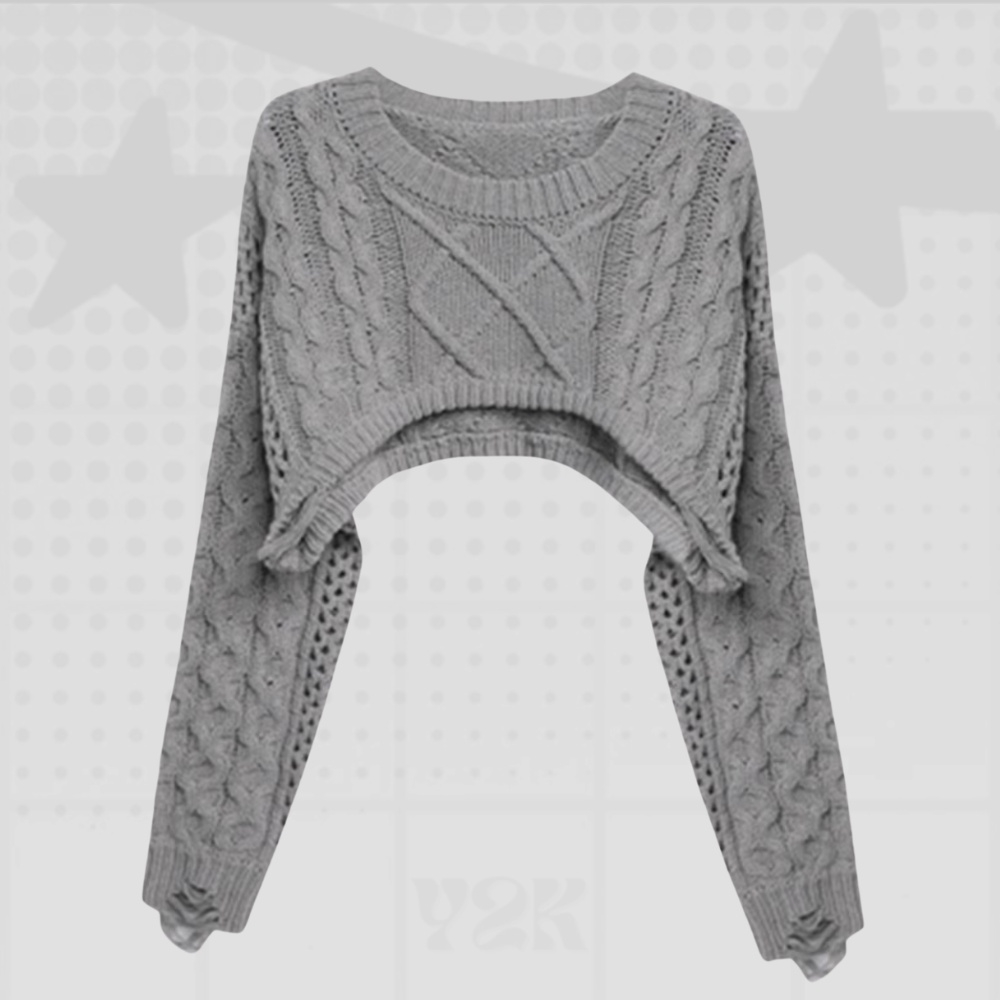 Y2K Cropped Sweater