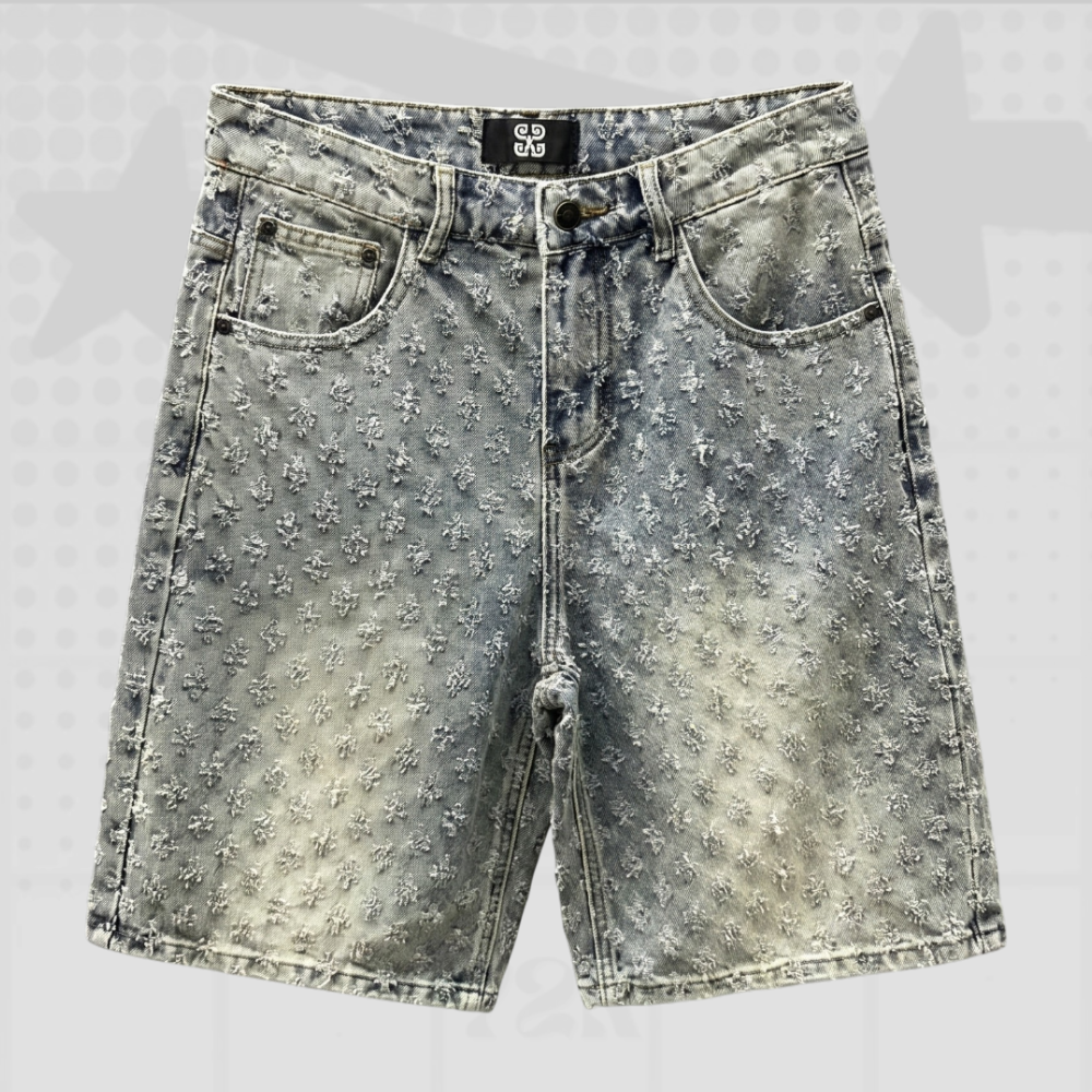 Y2K Jacquard Denim Jorts