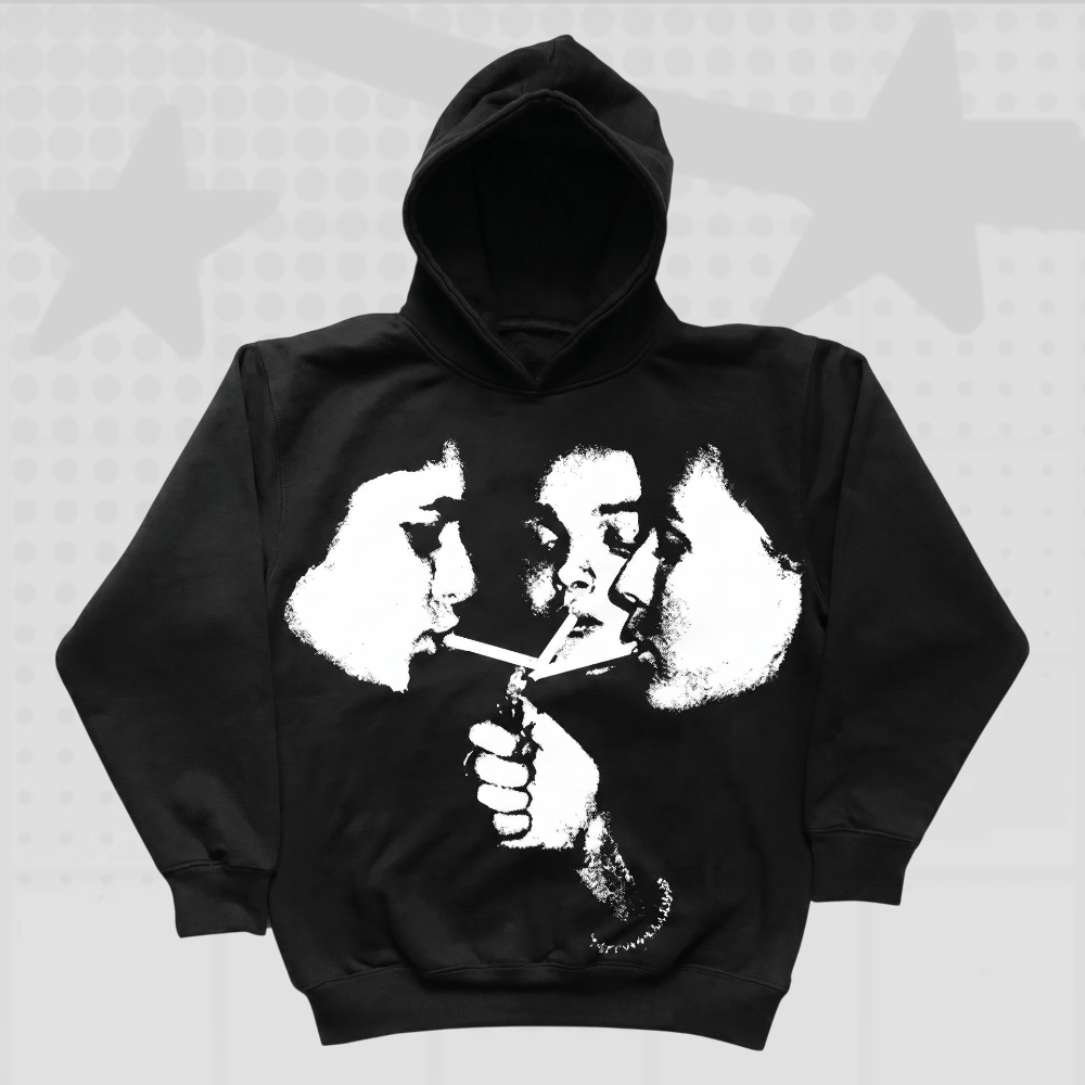 Y2K Gothic Graphic Hoodie