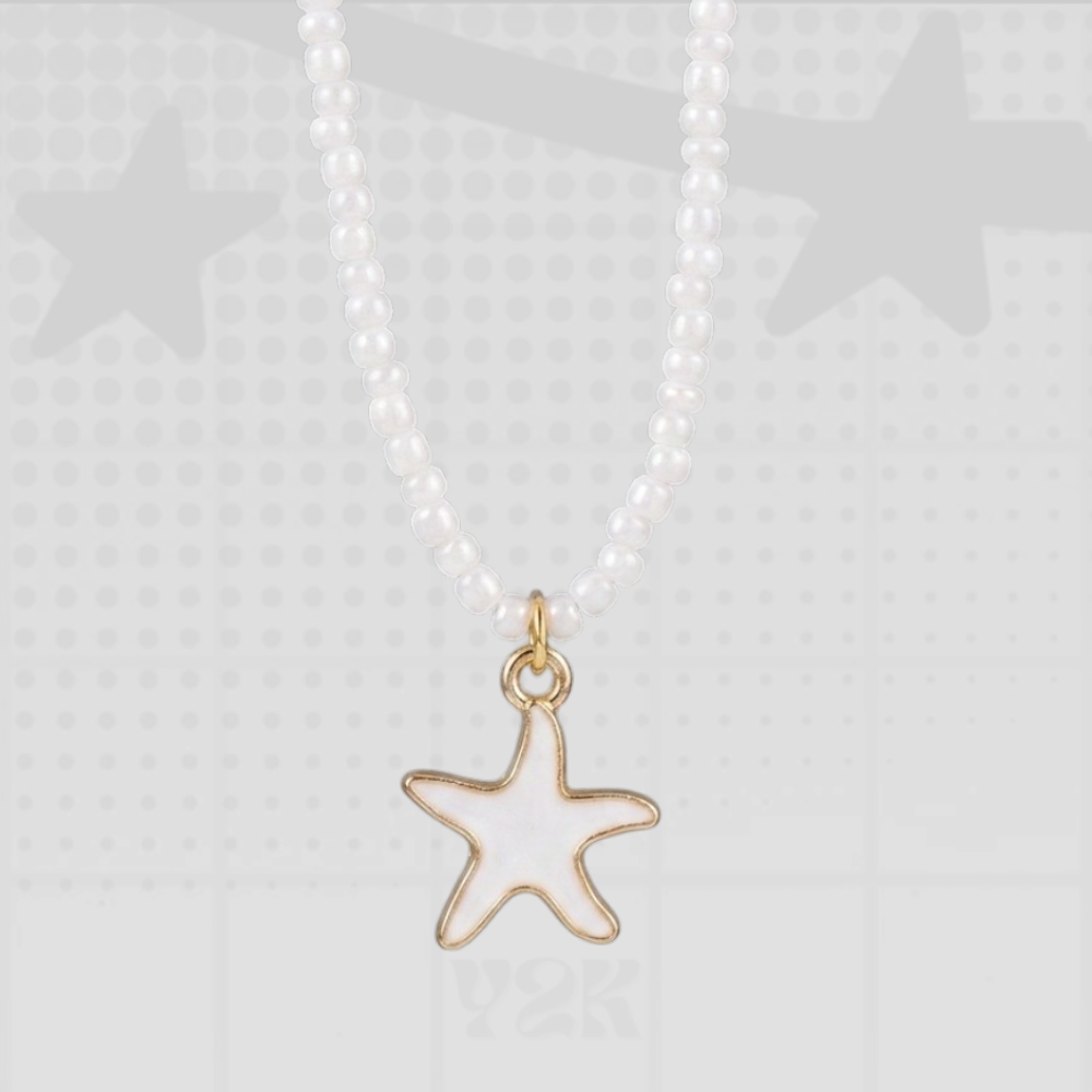 Starfish Beaded Choker Necklace