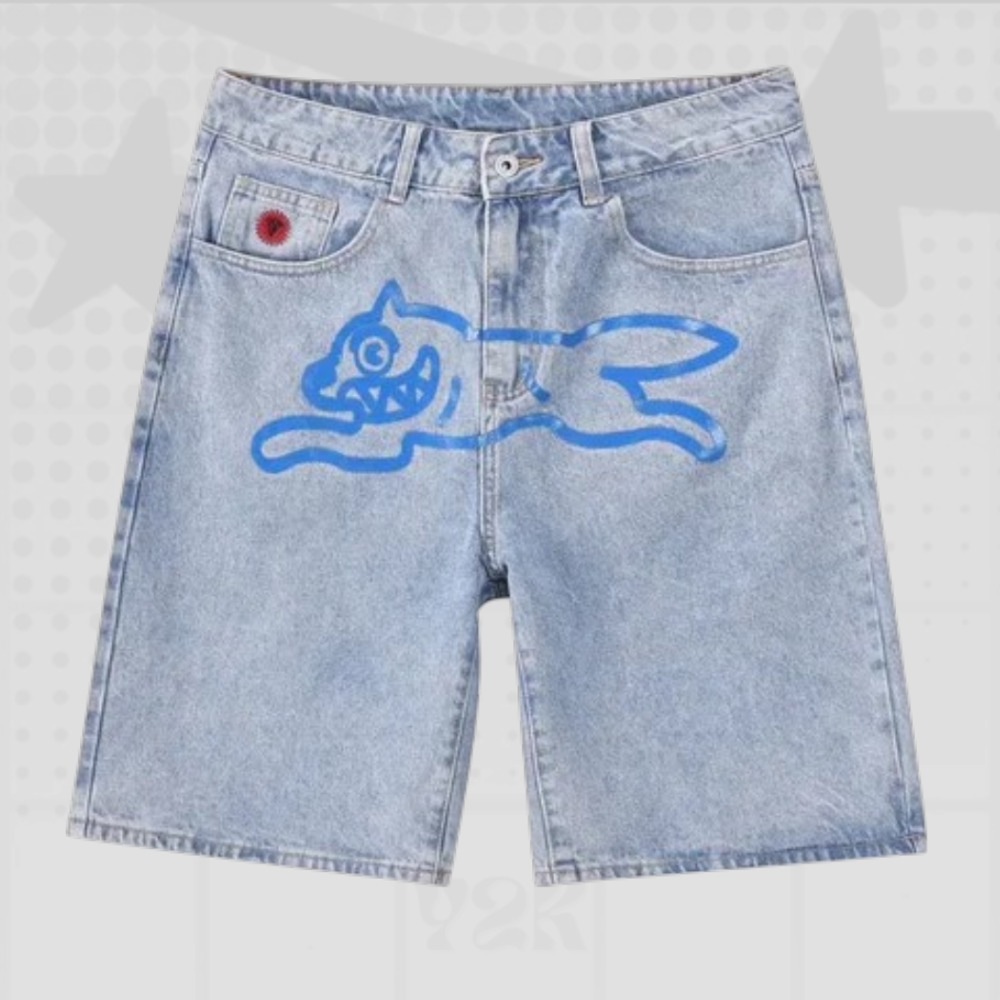 Dog Baggy Denim Jorts