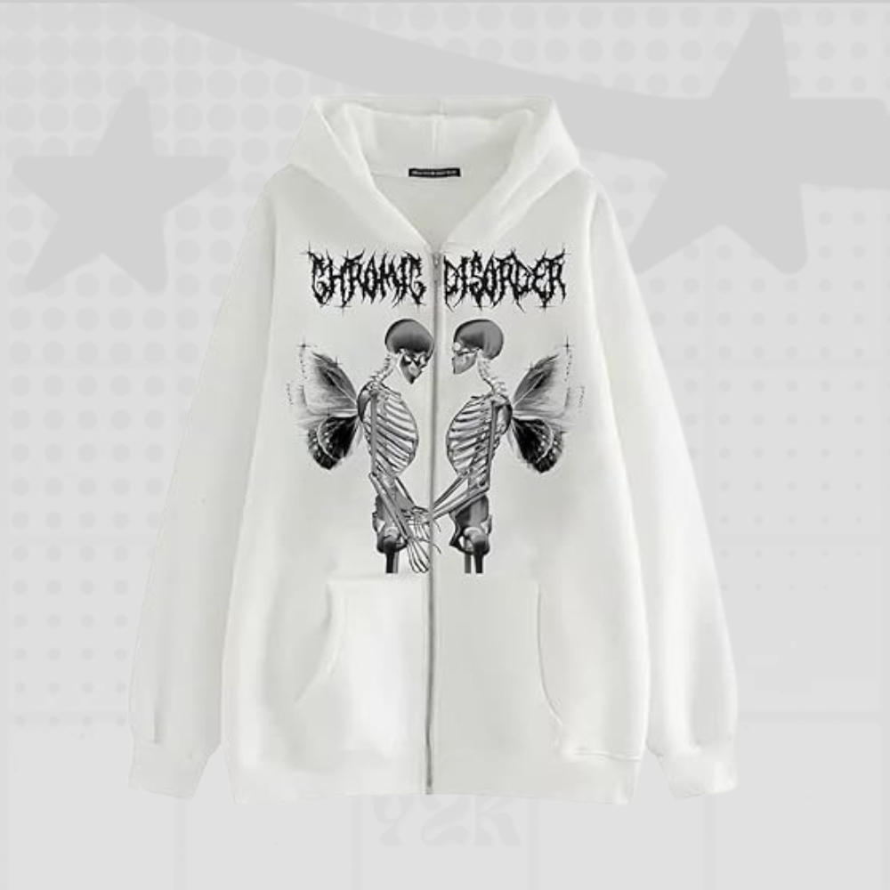 Women's Zip Up Hoodie Y2K