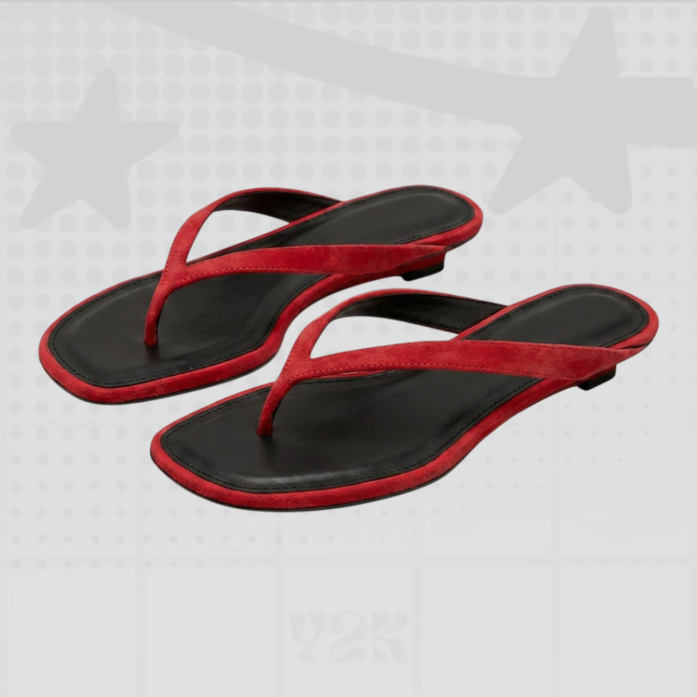 Square Toe Kitten Sandals
