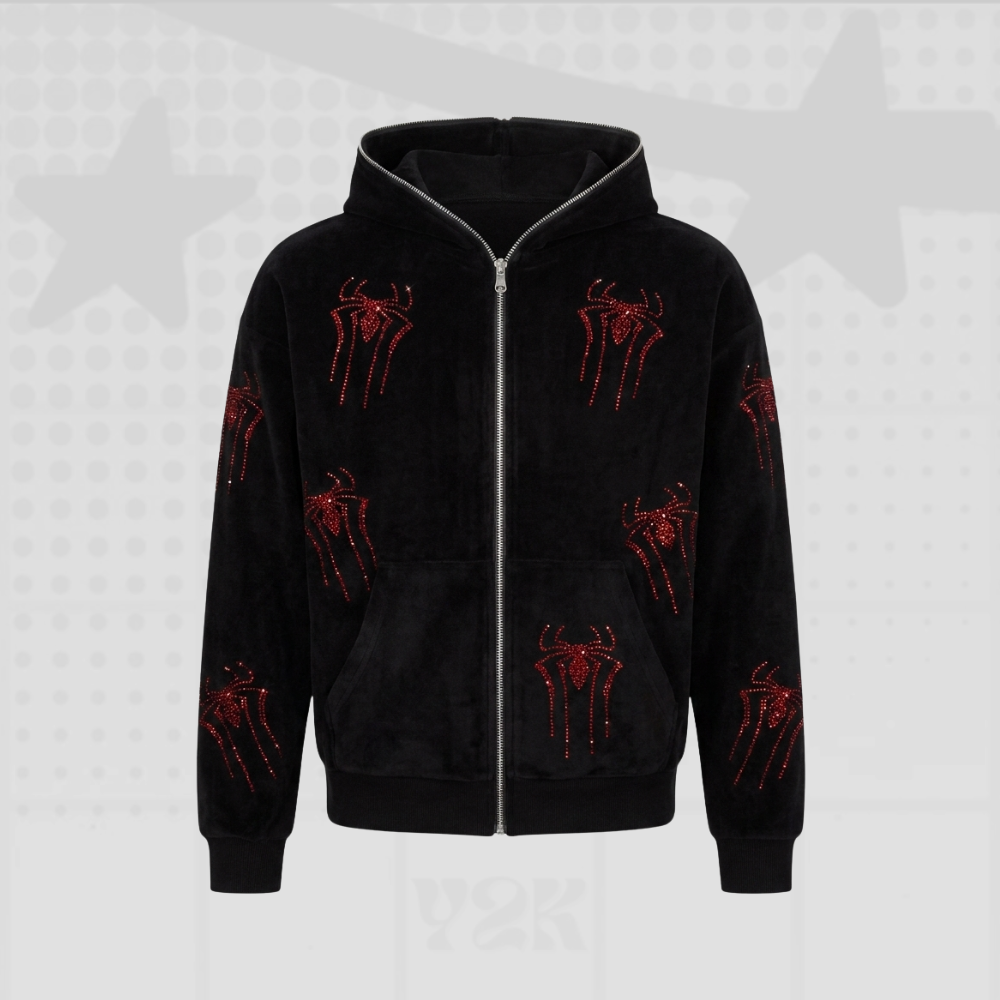 Black Grunge Y2K Hoodie