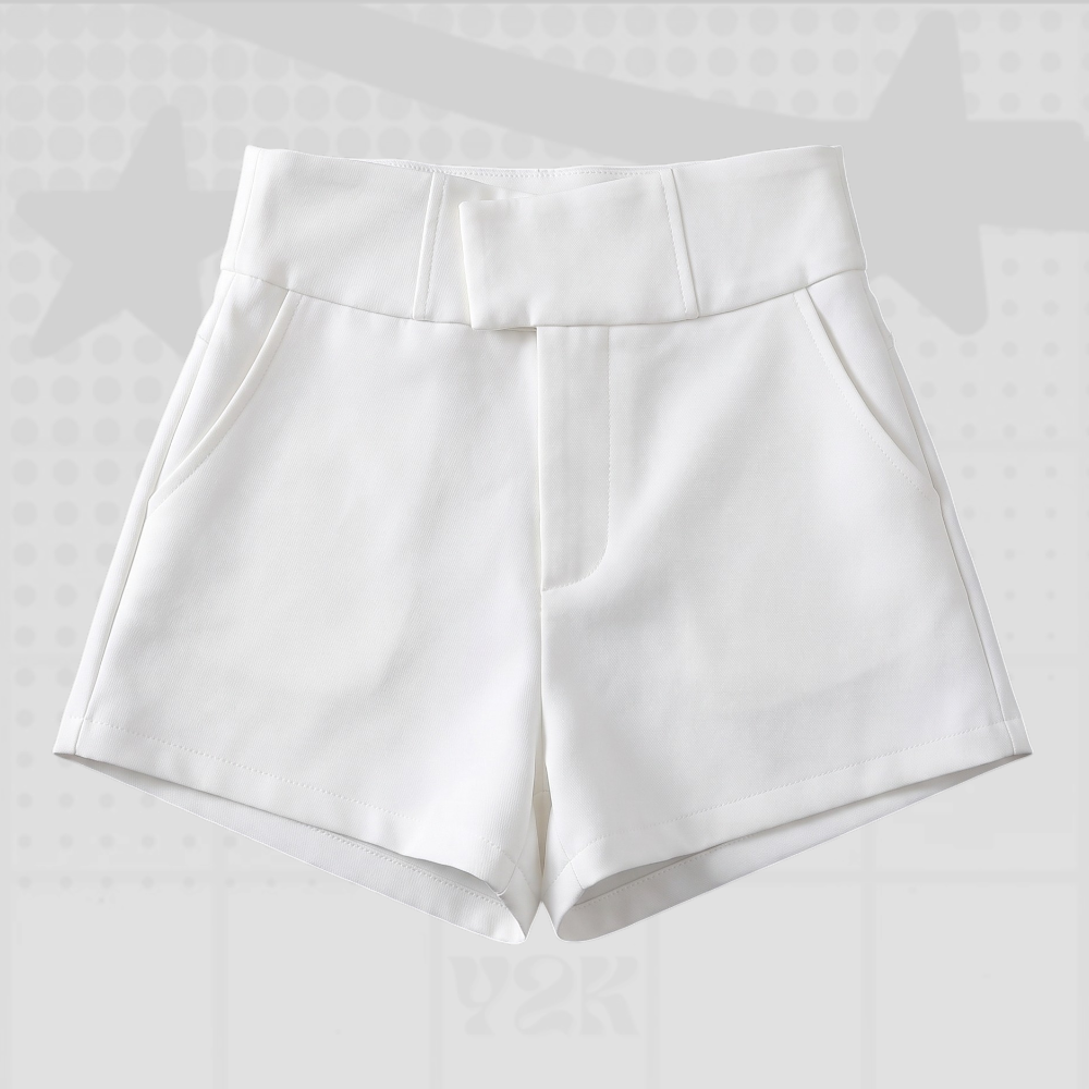 High-Waisted Tailored Shorts
