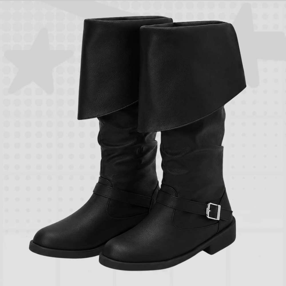 Y2K Fold-Over Buckle Boots