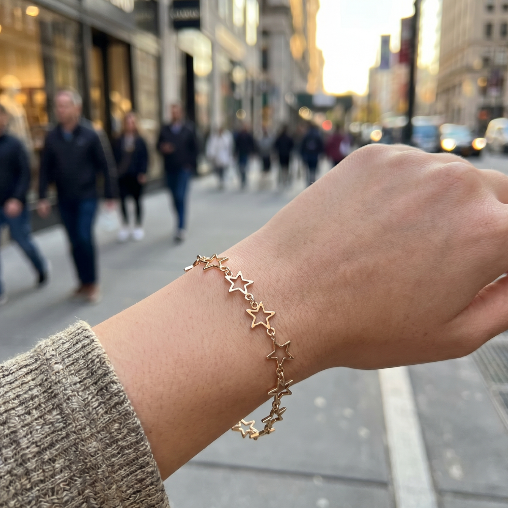 Hollow Star Chain Bracelet