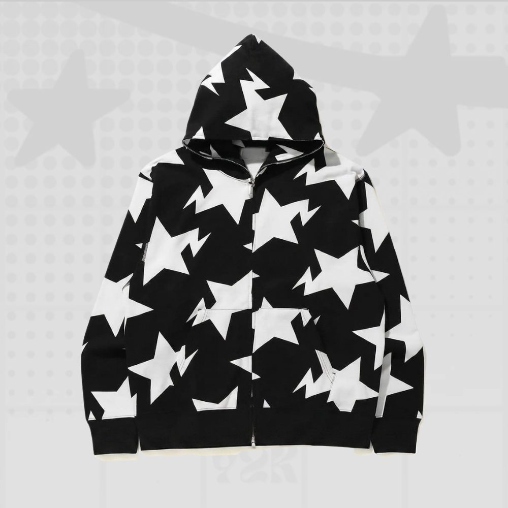 Star Y2K Full Zip Hoodie