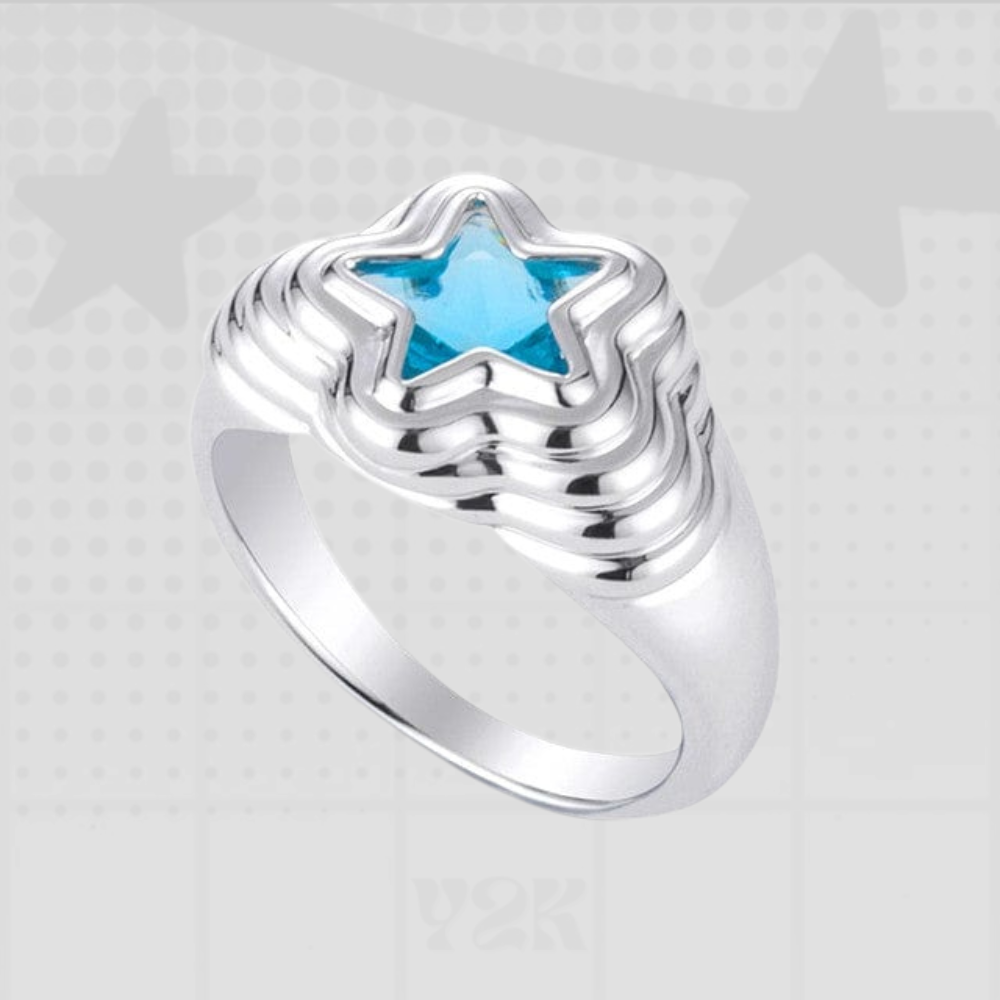 Y2K Star Ring