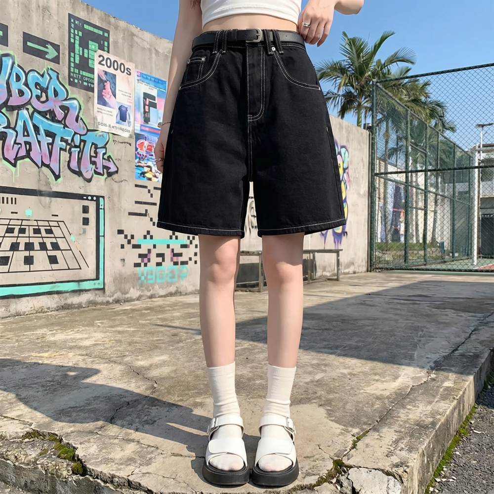 Women’s Baggy Denim Jorts