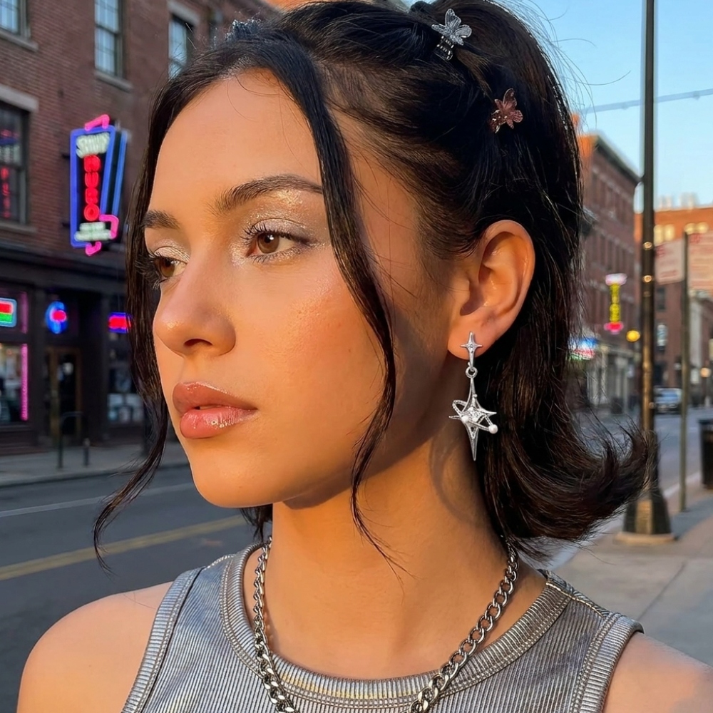 Star Drop Y2K Earrings