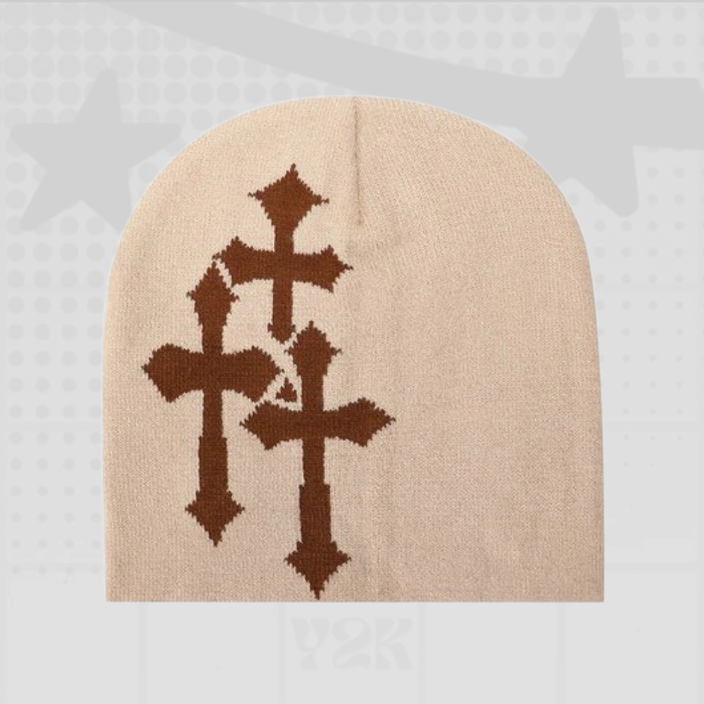 Y2K Cross Beanie