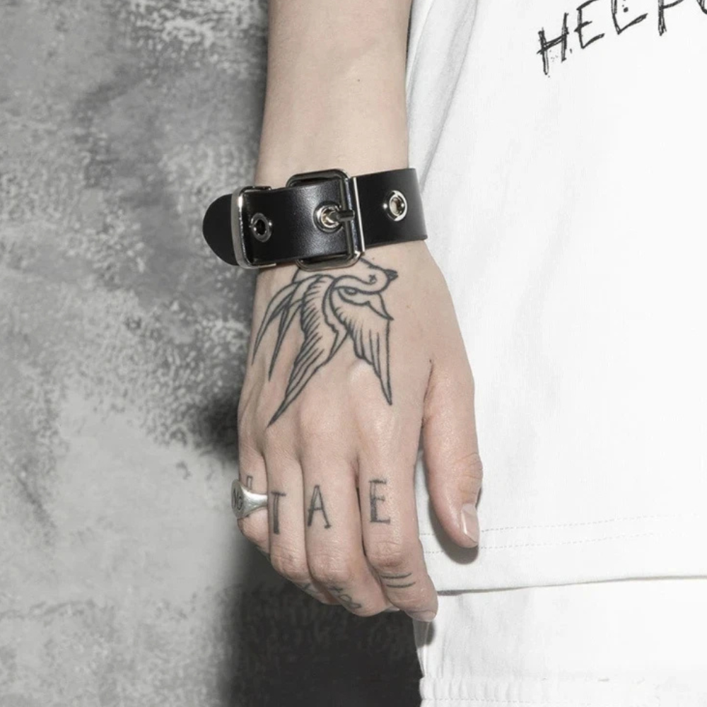 Buckle Leather Cuff Bracelet