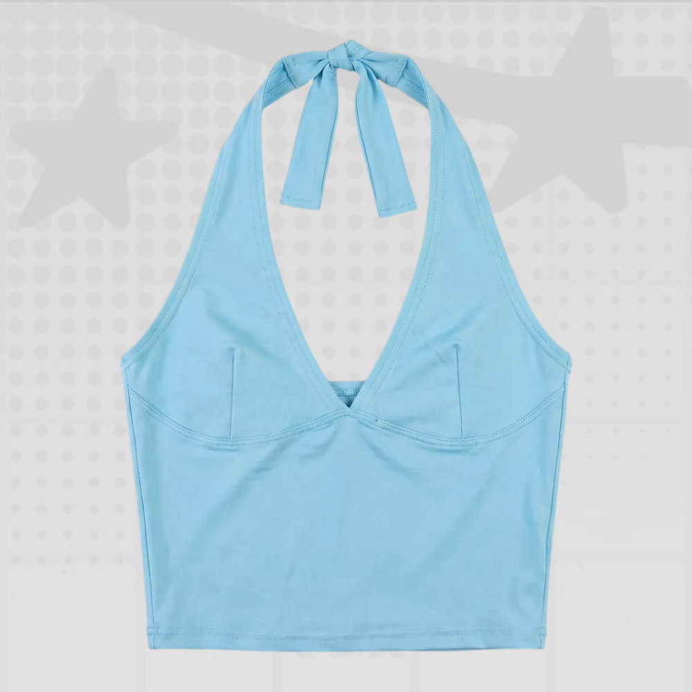 Y2K Halter Tank Top