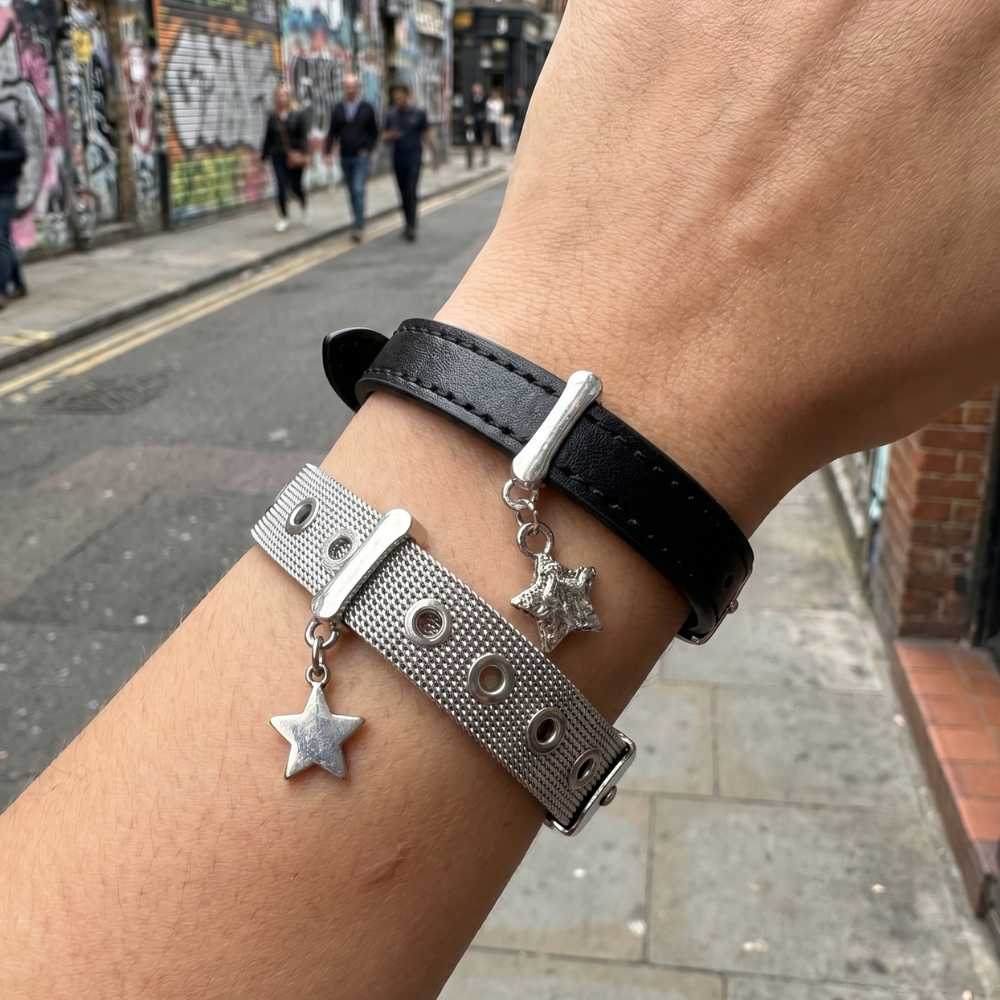 Star Charm Belt Buckle Bracelet