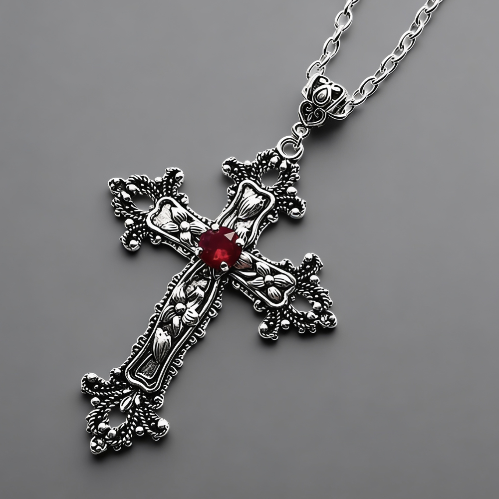 Cross Necklace Y2K