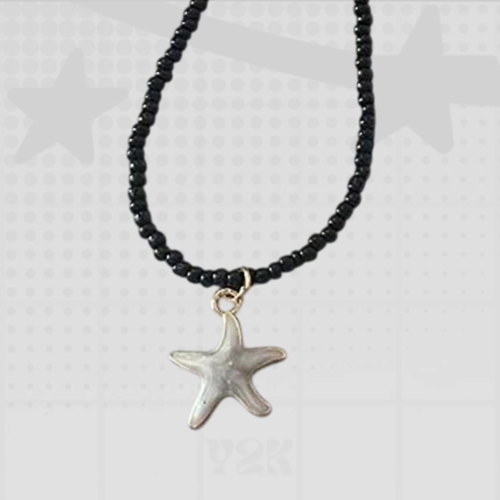Starfish Beaded Choker Necklace