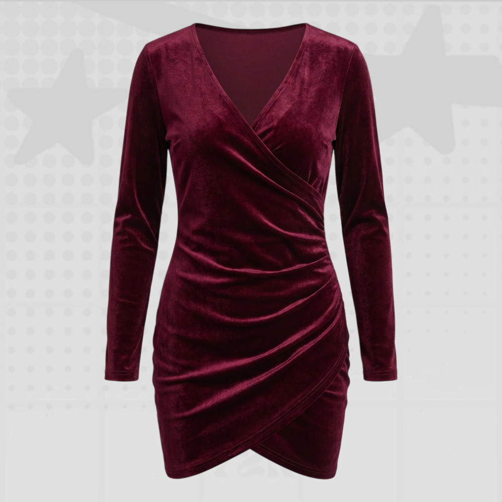 Velvet Y2K Mini Dress