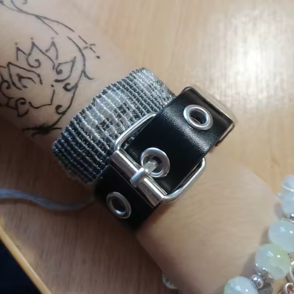Buckle Leather Cuff Bracelet