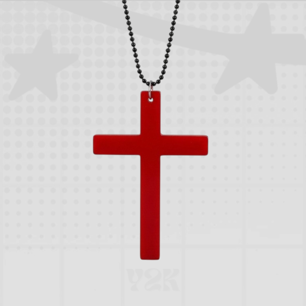 Y2K Gothic Cross Necklace