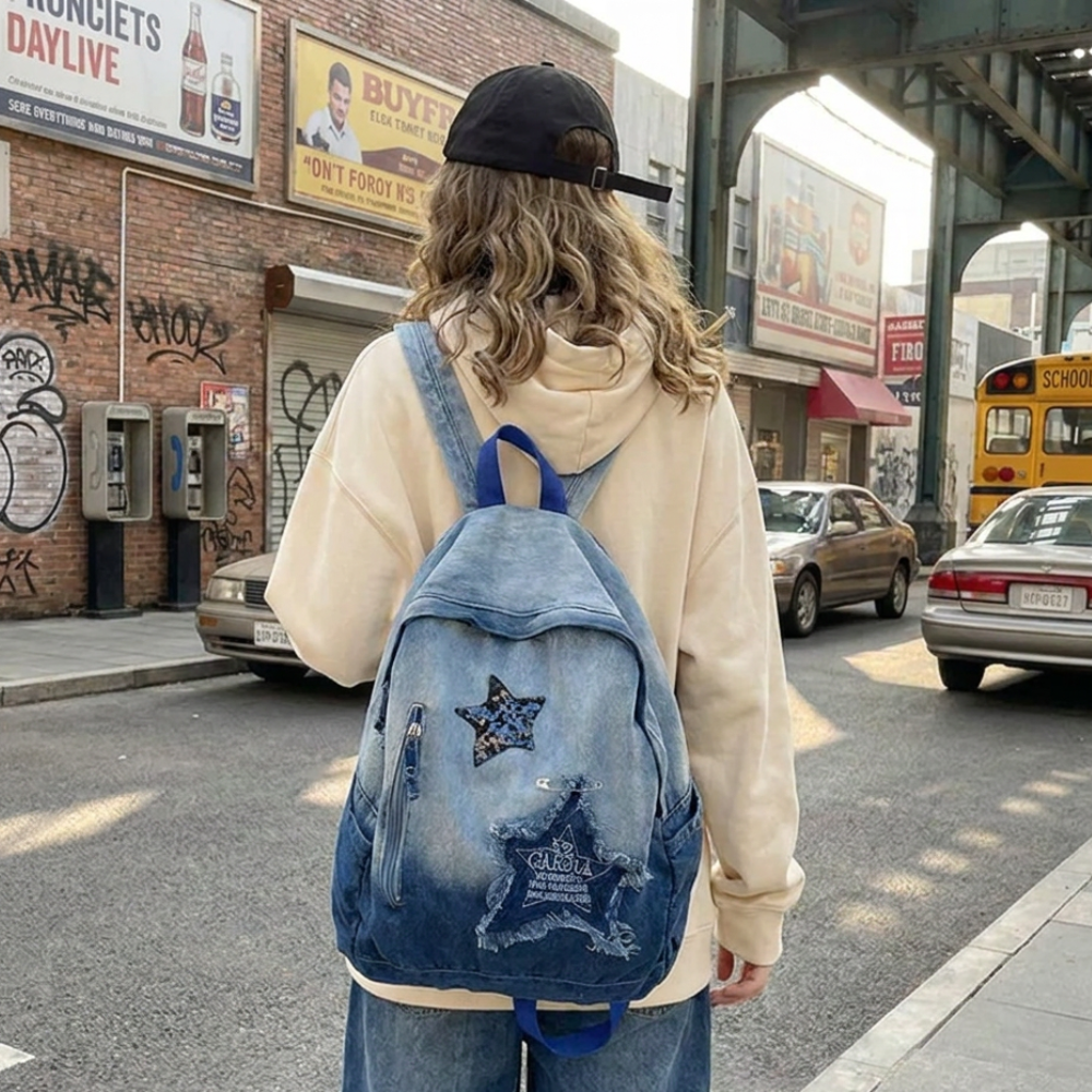 Stars Y2K Denim Bag