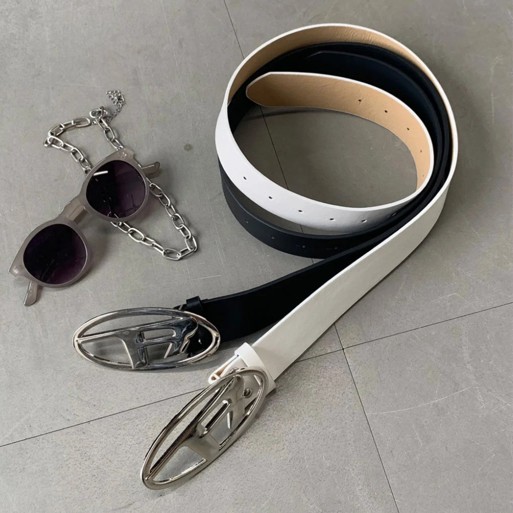 Y2K Letter Buckle Belt