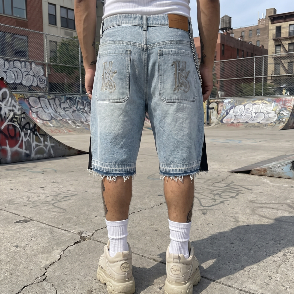 Patchwork Graphic Jorts