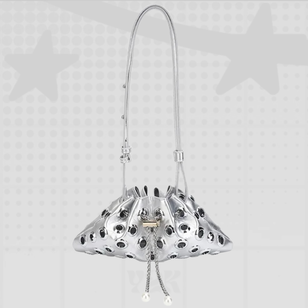 Y2K Eyelet Shoulder Bag