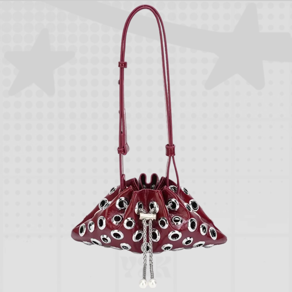 Y2K Eyelet Shoulder Bag