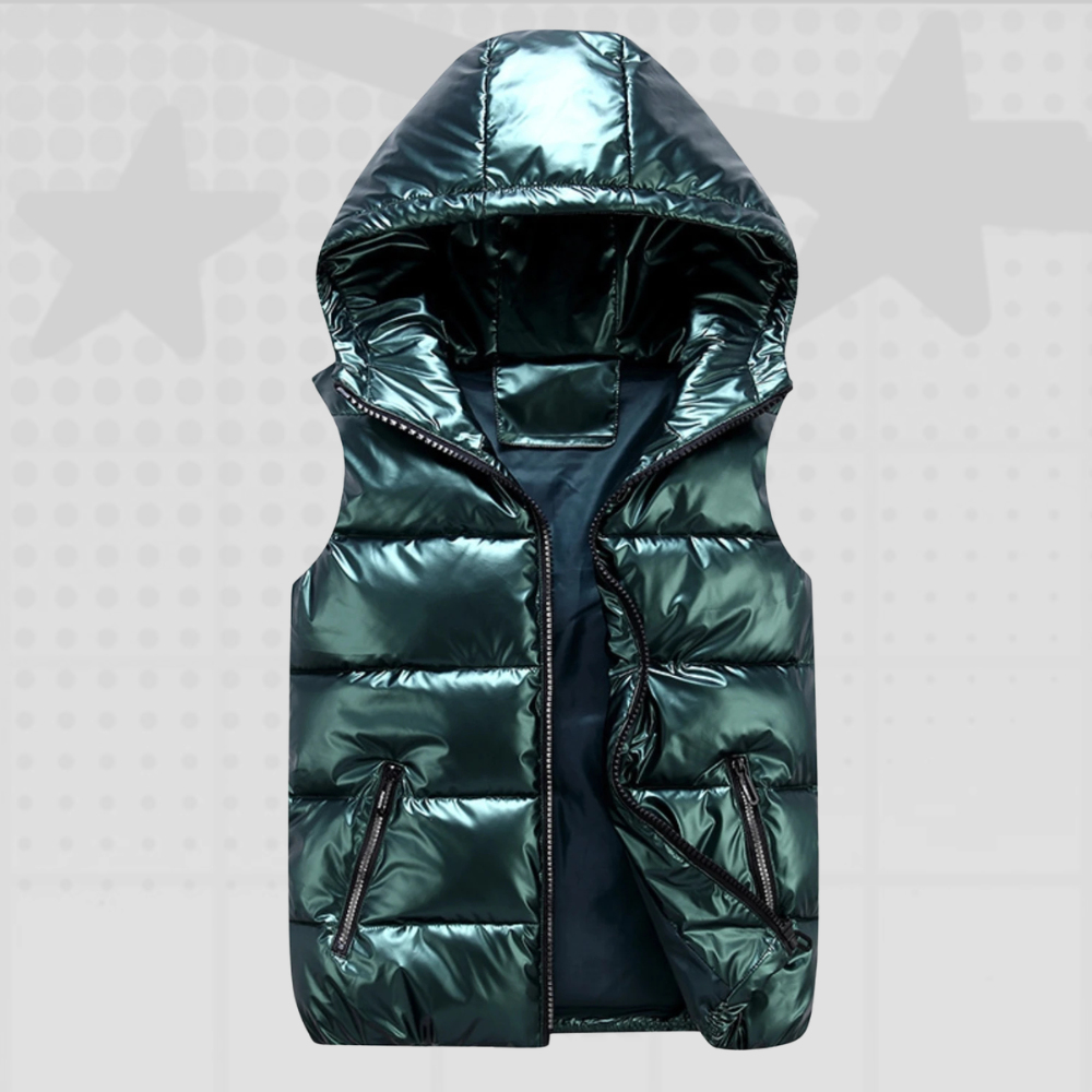 Glossy Y2K Puffer Vest