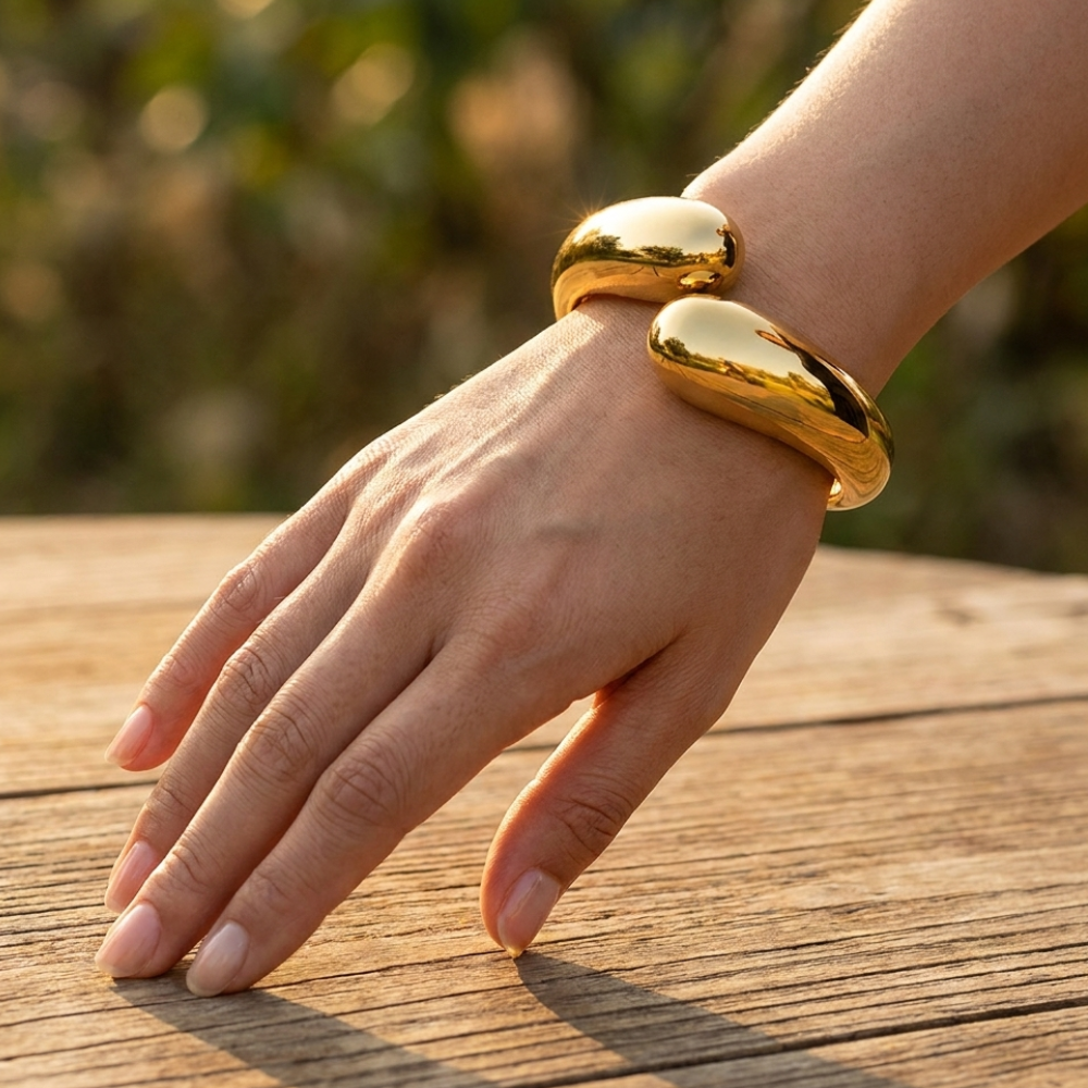 Chunky Open Cuff Bracelet