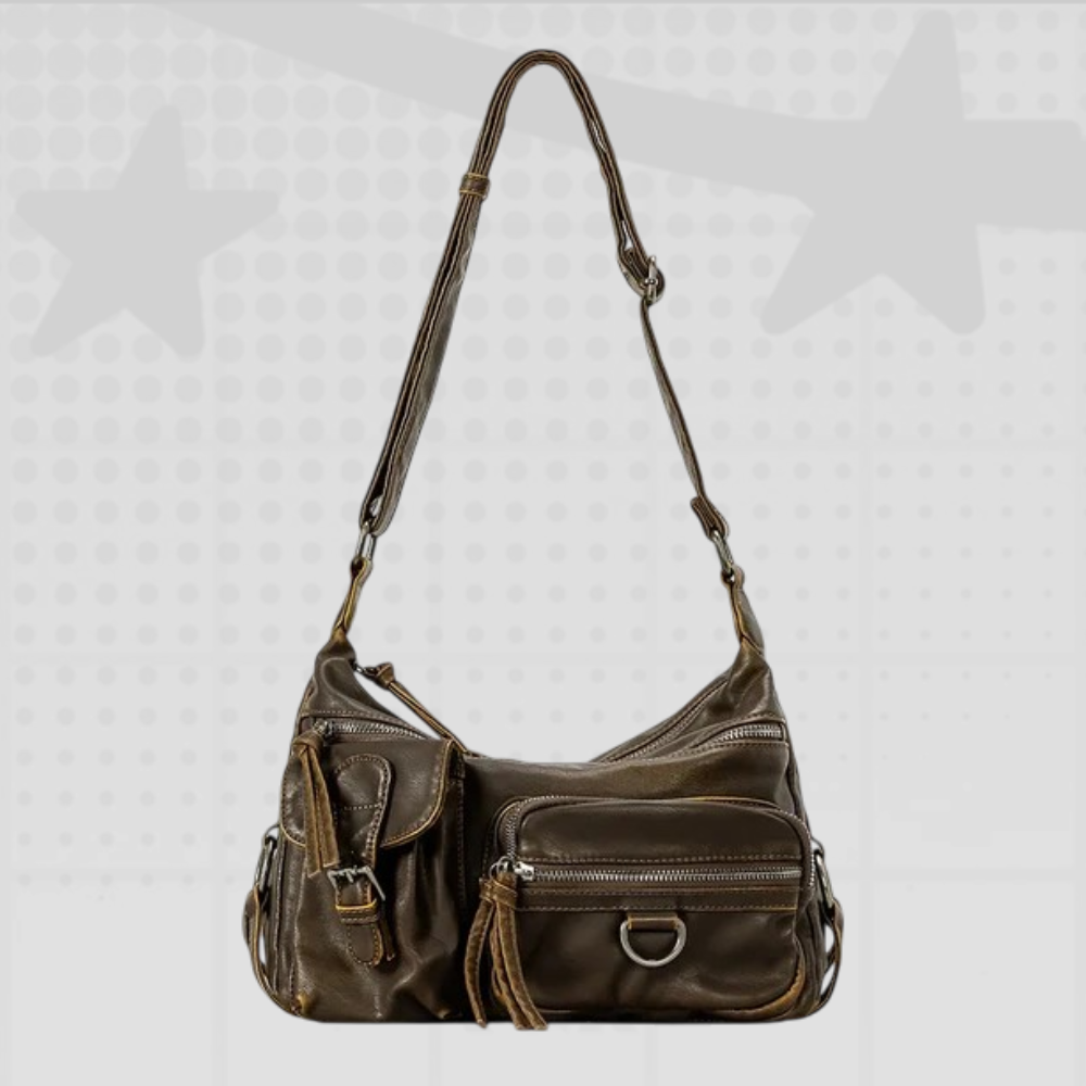 Vintage Moto Shoulder Bag