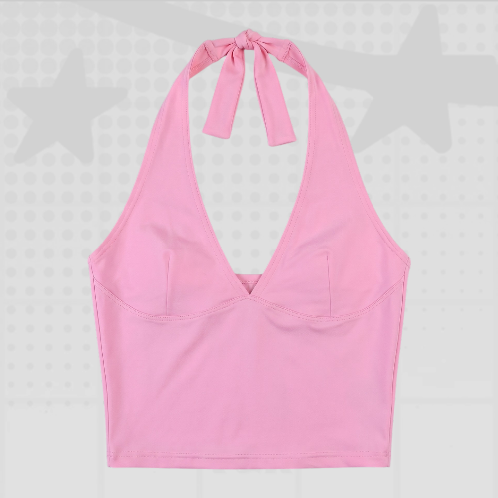 Y2K Halter Tank Top