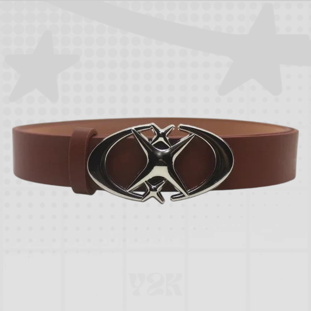 Punk Y2K Belt Moon Star Buckle