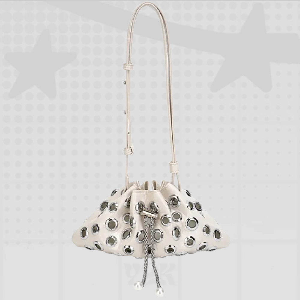 Y2K Eyelet Shoulder Bag